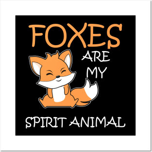 Foxes Spirit Animal Posters and Art